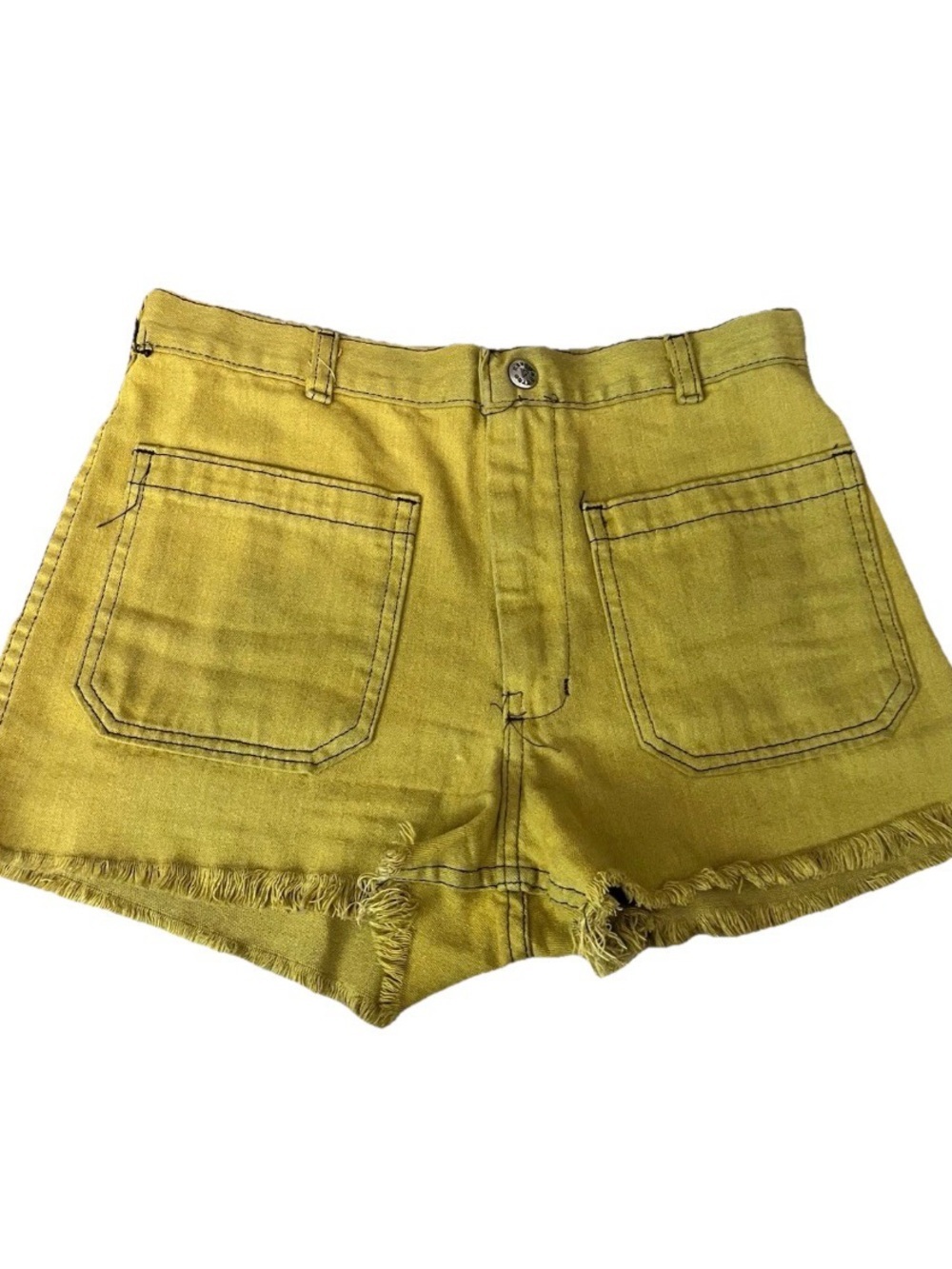 Vtg Navdungaree Denim Shorts [Size] High Rise USN Navy Military Workwear
